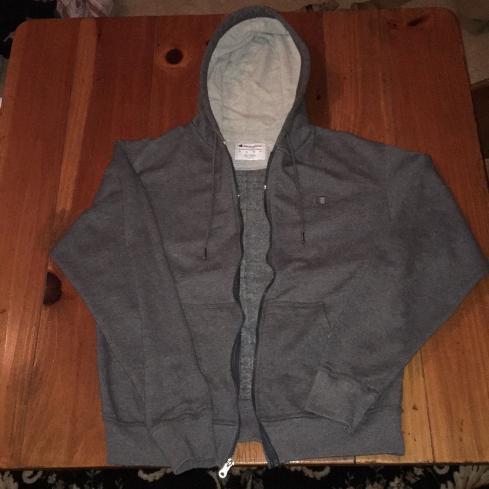 Grey Champion Zip-up Hoodie
